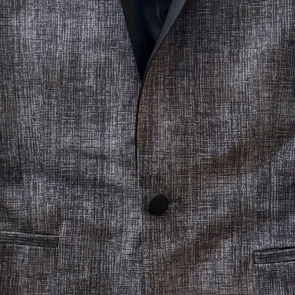 Topman Gray Velvet Blazer